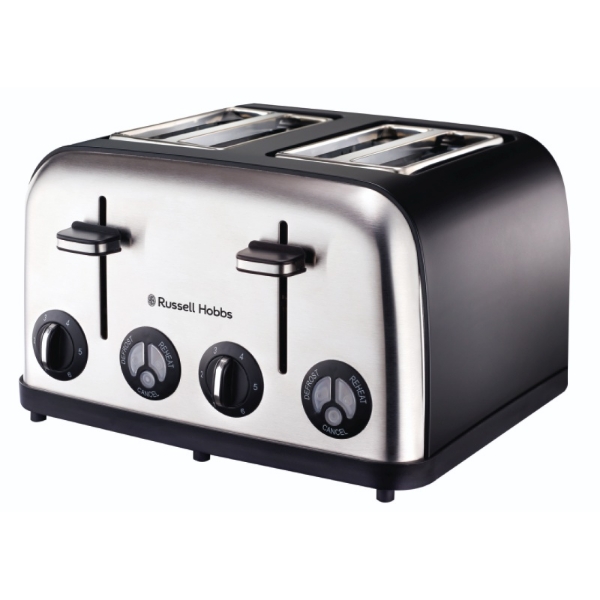 Picture of Russell Hobbs 4 Slice Toaster Matte Black 13976