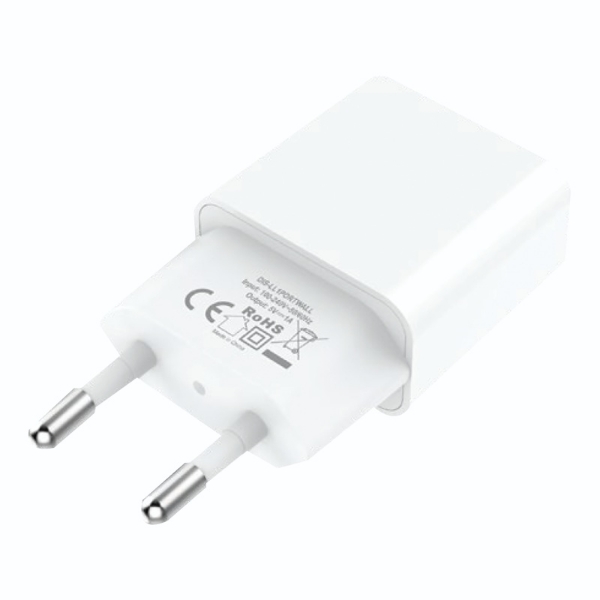 Picture of Looped Lite Display 1 Port USB White Wall Charger