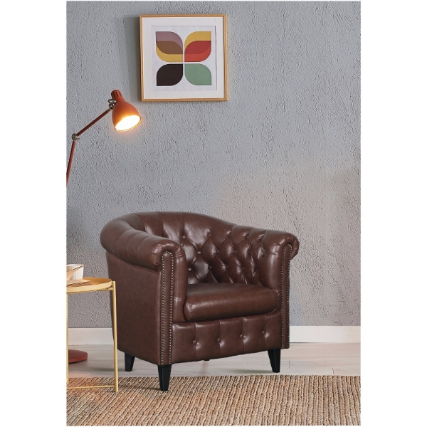 Picture of Spencer Tub Chair - Dark Brown