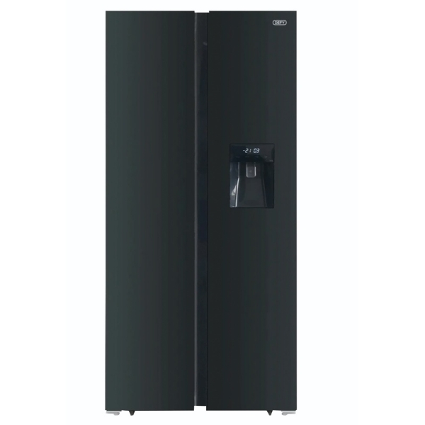 Picture of Defy Fridge/Freezer 496Lt + W/D DFF456 Black Glass