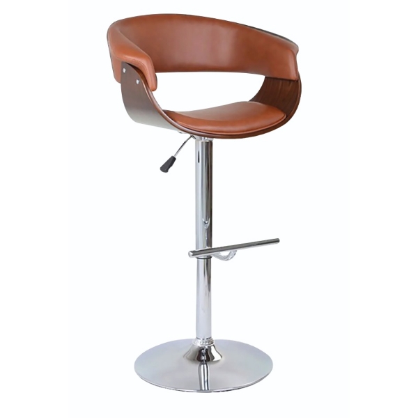 Picture of Milan Adjustable Bar Stool - Light Brown