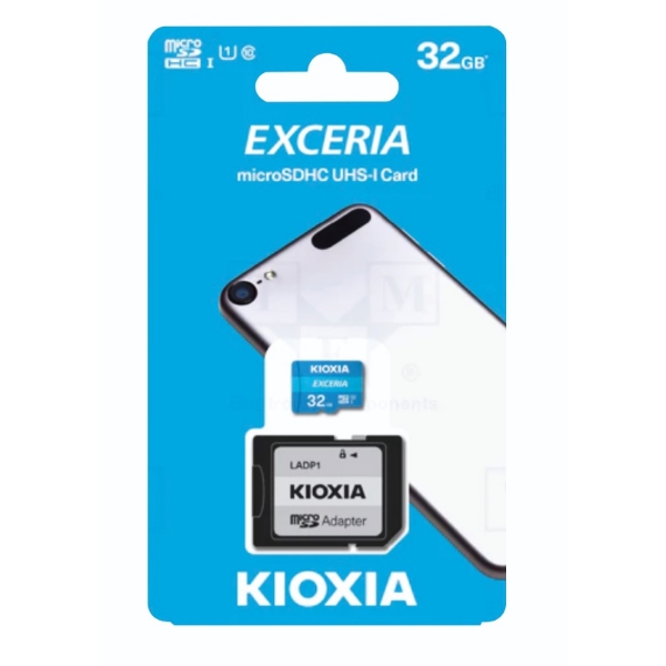 Picture of Kioxia, Exceria Micro SD Card 32GB + Adapter