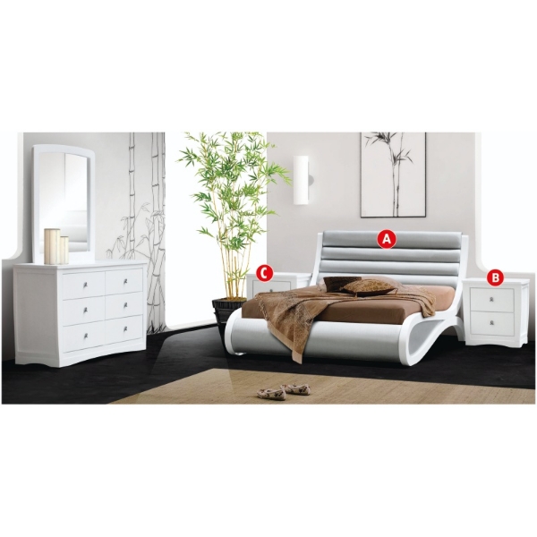 Picture of Delano 3Pce Bedroom Suite 152cm